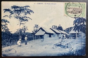 1923 Boma Belgian Congo Real Picture postcard Cover Main Post Office Lenghi