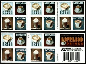 5572, Counterfeit Booklet Pane of 20 Espresso Drinks - Stuart Katz