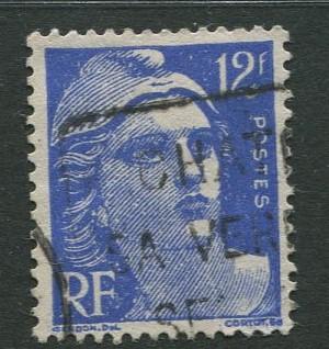 France - Scott 601 - General Definitive Issue -1948 - Used - Single 12fr Stamp