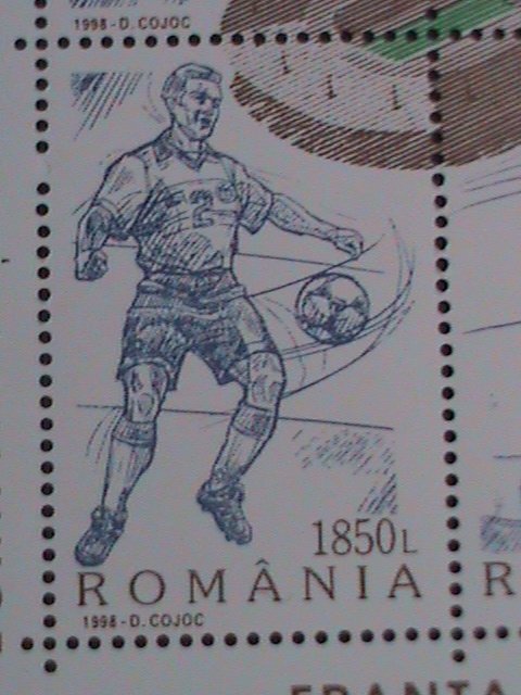 ROMANIA-1998-SC# 4220 WORLD SOCCER CHAMPIONSHIP-FRANCE -MNH S/S VERY FINE-