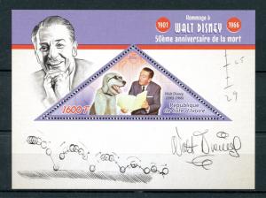 Ivory Coast 2016 MNH Walt Disney 50th Memorial Anniv 1v S/S Stamps