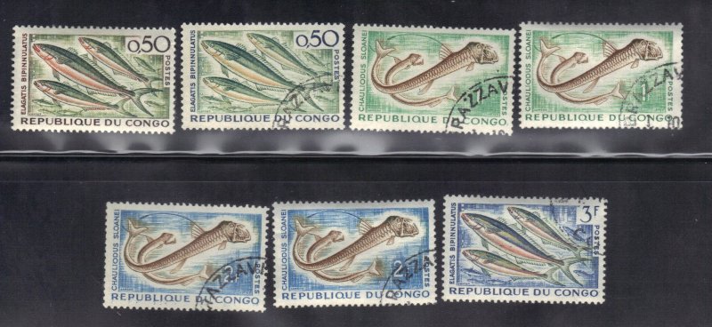 CONGO SCOTT# 96-99 USED 1961