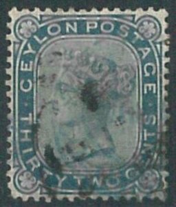 70346 - CEYLON - STAMPS: Stanley Gibbons # 128  used - 32 Cents - LOTS OF CHOICE