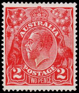 Australia Scott 28 (1922) Mint LH VF, CV $17.50 M