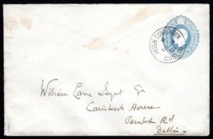 1918 Special Cancel: GB STO KGV envelope with 2½d light blue,