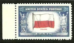 909 GEM 100 Poland Overrun Country Stamp