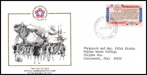 Haiti C434 US Bicentennial Typed FDC