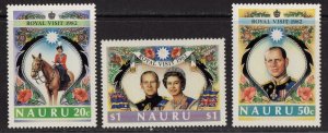 Thematic stamps NAURU 1982 ROYAL VISIT mint