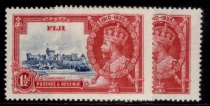 FIJI GV SG242 + 242a, 1½d SHADE VARIETIES, NH MINT. Cat £12.