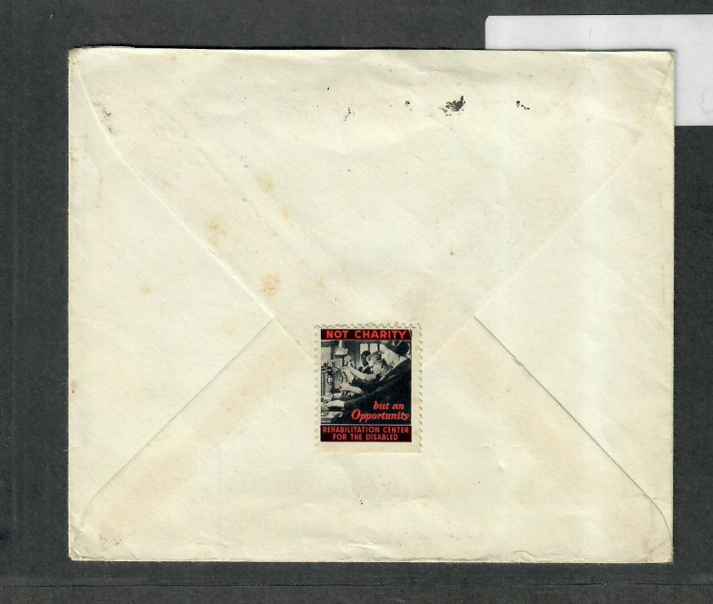 1953 Prexie Cover 5c Monroe (3) Flushing NY Airmail