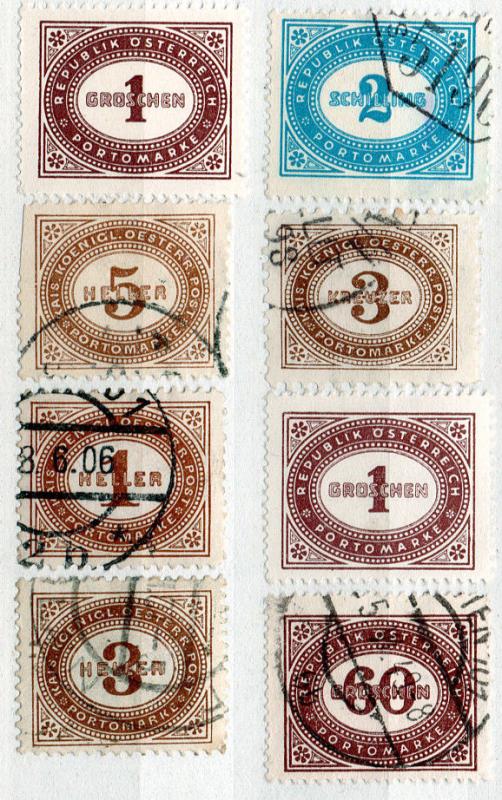 (I.B) Austria Postal : Postage Dues Collection