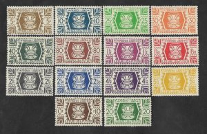 SE)1944 FRENCH COLONIES, FROM THE WALLIS AND FUTUNA SERIES, VARIETY OF COLORS, 1