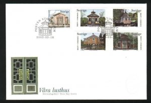 Sweden. FDC Cachet 2003. Our Summer Houses.