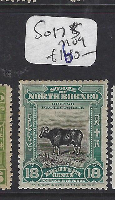 NORTH BORNEO (P1712B) 18C COW  SG 175   MOG 