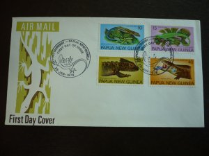 Postal History - Papua New Guinea - Scott# 478-481 - First Day Cover