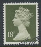 Great Britain SG X955 Sc# MH102    Used with first day cancel - Machin 18p