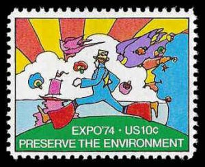 PCBstamps   US #1527 10c Expo 74, MNH, (34)