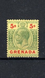 Grenada 1913-22 5s Green and Red/Yellow Sg 100mlh-