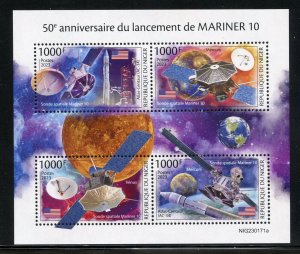 NIGER 2023 50th ANNIV OF THE LAUNCH OF THE MARINER 10 SHEET MINT NH