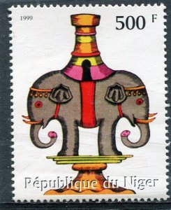 Niger 1999 PIECE OF CHESS Stamp Perforated Mint (NH)