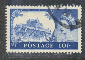 Great Britain,  Queen Elizabeth II,   Edinburgh Castle  10sh  (SC# 311) Used