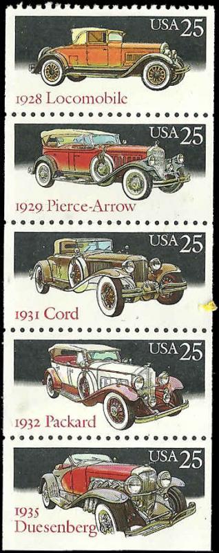 US - 2385a - MNH - Booklet Pane of 5 - SCV-3.75