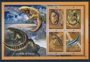 [35352] Palau 2012 Reptiles Lizards Skink Gecko MNH Sheet