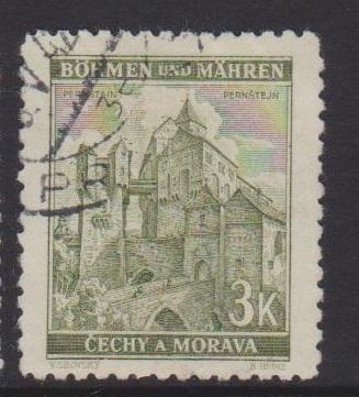 Bohemia and Moravia Sc#53c Used