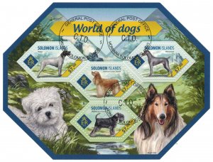 SOLOMON ISLANDS 2014 - Dogs / complete set (sheet+block)