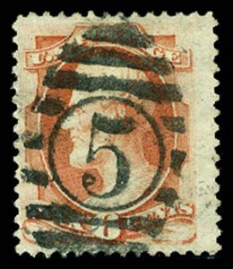 U.S. BANKNOTE CANCELS 159  Used (ID # 58708)