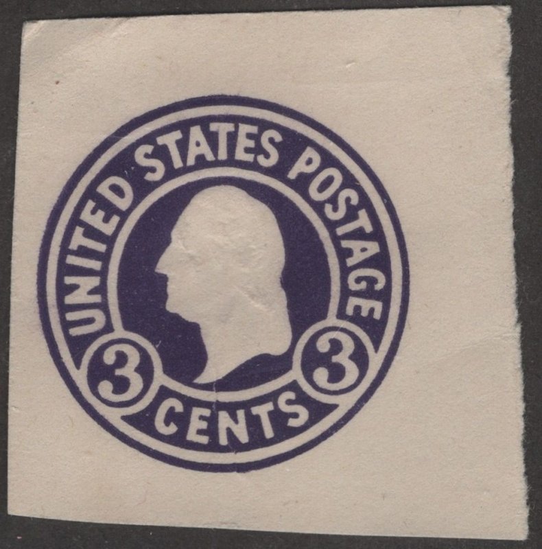 SC#U436f 3¢ Washington Cut Square (1932) Unused