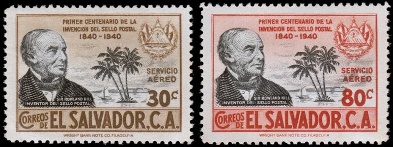 El Salvador Scott C69-70 (1940) Mint NH VF