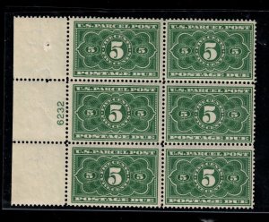 USA #JQ3 Very Fine Never Hinged Plate Block Of Six