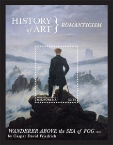 Micronesia 2013 - Art - Romanticism - Souvenir Stamp Sheet - Scott #1018 - MNH