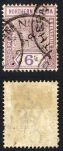 Northern Nigeria SG6 6d Dull Mauve and violet used Cat 50 pounds