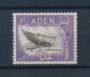 [96460] Aden 1954 Royal Visit Dhow Building Ship  MNH