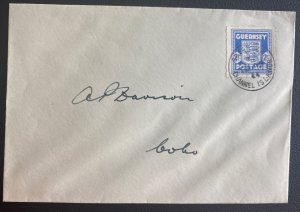 1944 Guernsey Channel Islands Occupation England Cover To Cobo