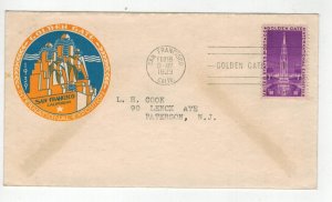 1939 STAEHLE SAN FRANCISCO GOLDEN GATE INT EXPOSITION 852-37