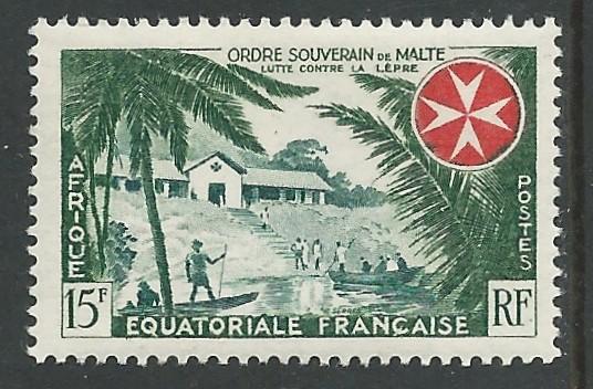 French Equatorial Africa #194 Knights of Malta (1) Unused VLH