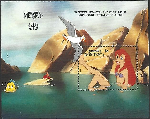 Dominica #1356 MNH Souvenir Sheet The Little Mermaid