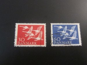 Denmark 1956 Sc 361-2 set FU
