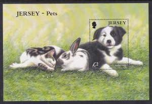 Jersey 1098 Pets Souvenir Sheet MNH VF