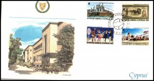 Cyprus 591-594 Fleetwood U/A FDC