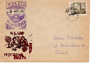 Poland 1969 Scout cover and rubber stamps