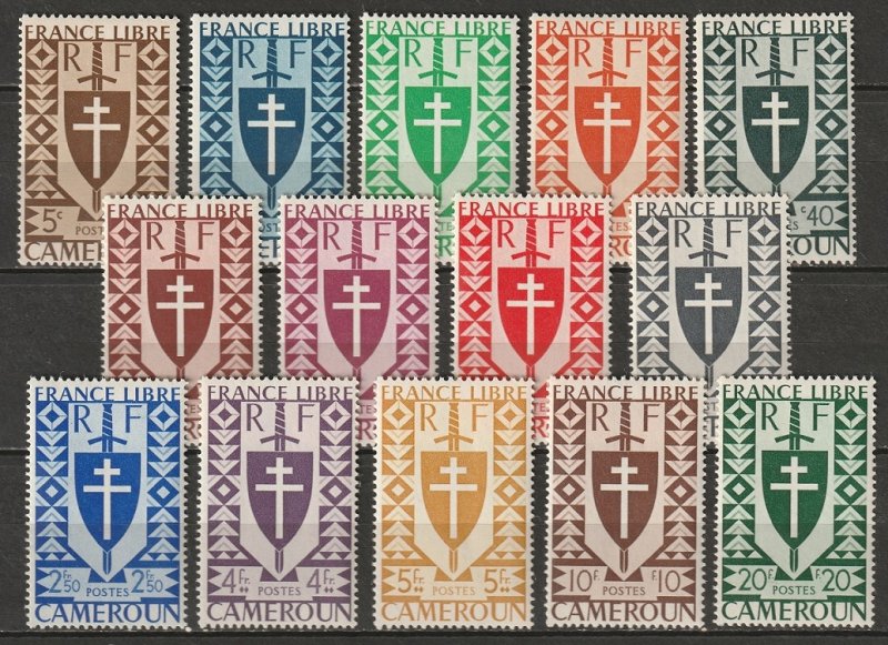 Cameroun 1941 Sc 283-95 Yt 249-62 set MNH**