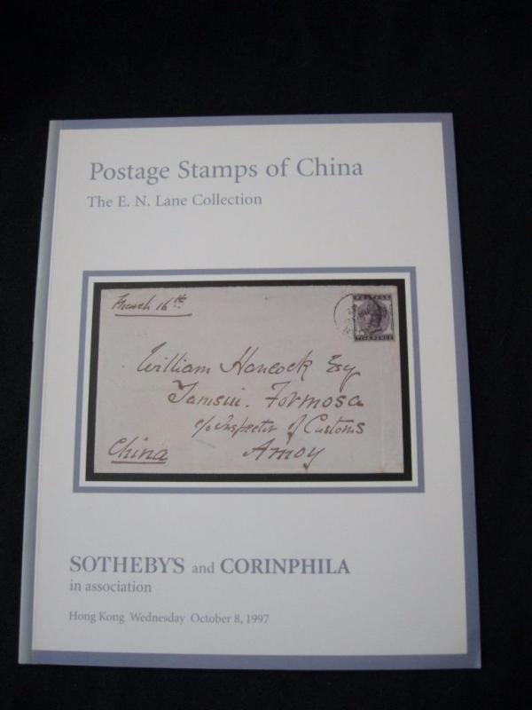 SOTHEBYS AUCTION CATALOGUE 1997 POSTAGE STAMPS OF CHINA 'LANE' COLLECTION