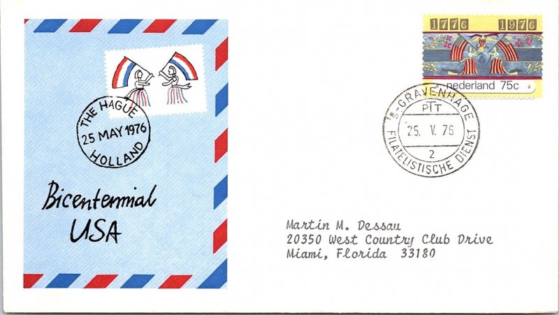 Netherlands, Worldwide First Day Cover, Americana