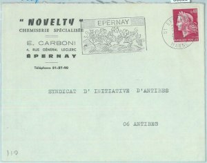 86838 - FRANCE - Postal History - POSTMARK on COVER  1959 - WINE Gastronomy