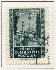 Turkey 1952 Pictorial Issue Fine Used 30krs. NW-240236