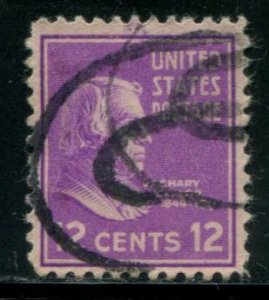 817 US 12c Taylor, used